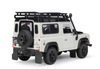 1/24 Welly Land Rover Defender Fire Ice (White) Diecast Car Model