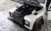 1/24 Welly Land Rover Defender Fire Ice (White) Diecast Car Model