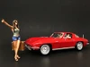 Hitchhiker 2 piece Figurine Set (Green Shirt) for 1/18 Scale Model Cars by American Diorama