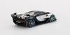 Bugatti Vision Gran Turismo Silver Metallic and Carbon Limited Edition to 9600 pieces Worldwide 1/64 Diecast Model Car by True Scale Miniatures