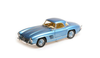 1958 Mercedes-Benz 300 SL Roadster (W198) Blue Metallic 1/18 Diecast Model Car by Minichamps