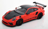 1/18 Minichamps 2019 Porsche 911 (991.2) GT3 RS Weissach Package with Side "GT3 RS" Print (Lava Orange with Black Rims) Car Model Limited 111 Pieces