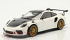 1/18 Minichamps 2019 Porsche 911 (991.2) GT3 RS Weissach Package (White with Golden Rims) Car Model Limited 111 Pieces