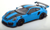1/18 Minichamps 2018 Porsche 911 (991.2) GT2 RS Weissach Package (Miami Blue with Black Rims) Car Model