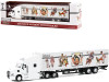 2019 Mack Anthem 18-Wheeler Tractor-Trailer White with Graphics "Norman Rockwell" "Hobby Exclusive" 1/64 Diecast Model by Greenlight