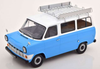 1/18 KK-Scale 1965 Ford Transit Bus (Light Blue & White) Car Model