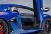 1/18 AUTOart Lamborghini Aventador SVJ (Blu Nethuns, Metallic Blue) Car Model