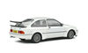 1987 Ford Sierra RS500 RHD (Right Hand Drive) White with Black Stripes 1/18 Diecast Model Car by Solido