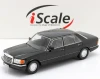 1/18 iScale 1985 Mercedes-Benz 560 SEL S-Class (W126) (Black) Diecast Car Model