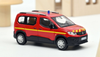 1/43 Norev 2019 Peugeot Rifter Fire Department (Red) Diecast Car Model