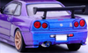 Nissan Skyline GT-R (R34) RHD (Right Hand Drive) Midnight Purple II Metallic 1/64 Diecast Model Car by Inno Models