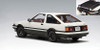 1/18 AUTOart Toyota Sprinter Trueno AE86 Special Tuned Version (White with Black Bonnet) Car Model