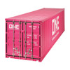 1/18 NZG Trailer international & 40 Ft Container "ONE" Magenta Diecast Model