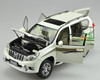 1/18 Dealer Edition Toyota Prado (White w/ Stripes) Diecast Car Model