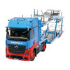 1/18 NZG Mercedes-Benz Actros GigaSpace 4x2 Mosolf (Blue & Red) with Lohr Car Transporter Diecast Car Model