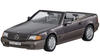 1/18 Dealer Edition 1989-1995 Mercedes-Benz 500 SL (R129) Roadster (Bornit Metallic Grey) Diecast Car Model