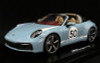 1/18 Dealer Edition Porsche 911 (992) Targa 4S #50 Heritage Edition (Blue) Resin Car Model Limited 100 Pieces