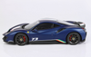 1/18 BBR Ferrari 488 Pista Piloti #73 (Matt Abu Dhabi Blue) Resin Car Model Limited 40 Pieces