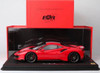 1/18 BBR Ferrari 488 Pista (Rosso Corsa Red & Black Wheels with Yellow Calipers) Resin Car Model Limited 48 Pieces