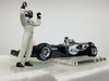 1/18 Hot Wheels Mattel 2003 Kimi Raikkonen #9 Mclaren Mercedes MP4-17 Formula 1 Car Model with Figure Limited Jersey Style Box