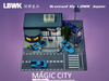 1/64 Magic City Japan LBWK Headquarter Black Exhibition Hall Diorama (car models & Figures NOT included) 