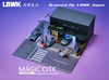 1/64 Magic City Japan LBWK Headquarter Black Body Shop Diorama (car models & Figures NOT included) 