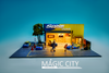 1/64 Magic City Honda Spoon Sports Repair Body Shop Diorama (car models & figures NOT included)