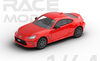 1/64 POPRACE Toyota GR 86 2022 - Track Red Diecast Car Model