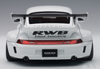 1/18 AUTOart Porsche 911 RWB 993 (WHITE/GUN GREY WHEELS) Car Model