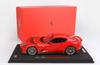1/18 BBR 2021 Ferrari 812 Competizione (Red Corsa 322 With Yellow Fly Horizontal Stripe) Resin Car Model Limited 212 Pieces