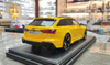 1/18 Motorhelix Audi RS6 Avant C8 (Yellow) Resin Car Model Limited