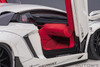 1/18 AUTOart Liberty Walk LB-Works Lamborghini Aventador Limited Edition (Metallic White Carbon Bonnet) Car Model