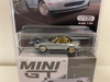 CHASE 1/64 Mini GT Mazda Miata MX-5 (NA) Tuned Version (Silver Stone Metallic Silver with Gold Interior and Wheels) Diecast Car Model