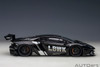 1/18 AUTOart Liberty Walk LB-Works Lamborghini Aventador Limited Edition LBWK Livery (Black with Carbon Bonnet) Car Model