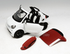 1/18 Dealer Edition Mercedes-Benz MB Smart Fortwo Coupe Convertible (White) Diecast Car Model