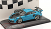 1/43 Minichamps 2018 Porsche 911 (991.2) GT2 RS (Miami Blue with Silver Wheels) Car Model Limited 333 Pieces