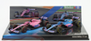 1/43 Minichamps 2-Car Set 2022 Fernando Alonso #14 Bahrain & Australian GP Formula 1 Car Model