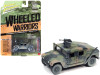 Humvee 4-CT Armored Fastback M1025 HMMWV Armament Carrier Camouflage (Battle Worn) "United Nations Peacekeeping Mission - Policing Kosovo" "Wheeled Warriors" Series Limited Edition to 3200 pieces Worldwide 1/64 Diecast Model Car by Johnny Lightning
