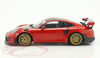 1/18 Minichamps 2018 Porsche 911 (991.2) GT2 RS Weissach Package (Red with Golden Wheels) Car Model