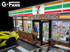 1/18 G-Fans 711 7-Eleven 7-11 Diorama with LED 4-Car Spot (Car models and Figures NOT included)