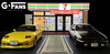 1/18 G-Fans 711 7-Eleven 7-11 Diorama with LED 2-Car Spot (Car models and Figures NOT included)