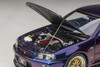1/18 AUTOart Nissan Skyline GT-R GTR R34 V-Spec II with BBS LM Wheels (Midnight Purple III) Car Model