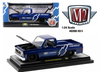 1973 Chevrolet Cheyenne 10 Pickup Truck Dark Blue Metallic with Black Hood "Chevrolet Performance" Limited Edition to 9600 pieces Worldwide 1/24 Diecast Model Car by M2 Machines