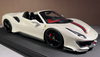 1/18 BBR Ferrari 488 Pista Spider (Fuji White with Red & Black Stripe) Resin Car Model Limited 14 Pieces