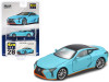 Lexus LC500 RHD (Right Hand Drive) "Goes Semi-Gulf" Light Blue with Black Top and Orange Accents Limited Edition to 720 pieces 1/64 Diecast Model Car by Era Car