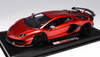 1/18 Ivy Lamborghini Novitec Aventador SVJ (Candy Red with Black Wheels) Resin Car Model Limited 99 Pieces