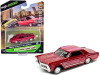 1965 Buick Riviera Lowrider Candy Red with Stripes "Lowriders" Series 1/64 Diecast Model Car by Maisto
