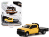 2020 Dodge Ram 3500 Tradesman Dually Flatbed Truck Construction Yellow and Black "Dually Drivers" Series 10 1/64 Diecast Model Car by Greenlight