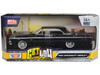 1964 Chevrolet Impala Lowrider Hard Top Black with Silver Top "Get Low" Series 1/24 Diecast Model Car by Motormax