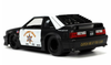 1/24 Jada 1989 Ford Mustang GT Highway Drag Police Diecast Car Model
